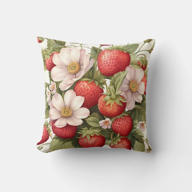 Strawberry Tumbler | Fruit Tumbler | Summer Tumble Cushion (Front)