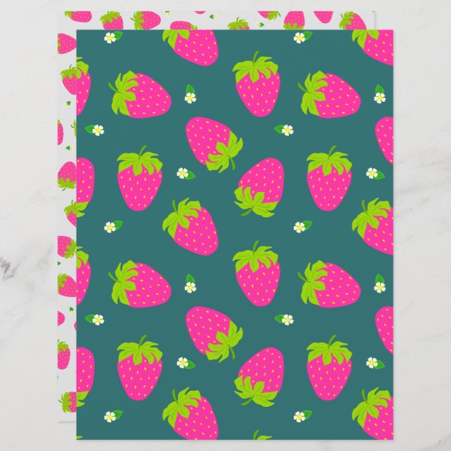 Strawberry Turquoise Blue (Front/Back)