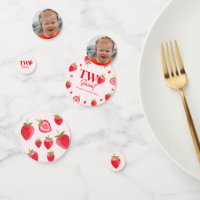 Strawberry Two Sweet Pink Red 2nd Birthday Party