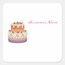 Strawberry two-tier cake