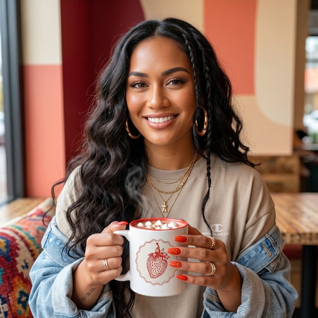 Strawberry Two-Tone Coffee Mug (Creator Uploaded)