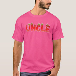 Strawberry Uncle Birthday Family Matching T-Shirt