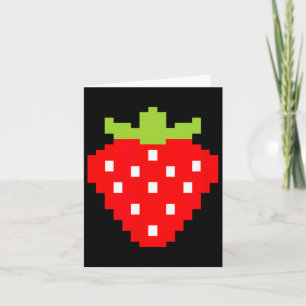 Strawberry Video Game Player 1 Card