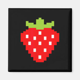 Strawberry Video Game Player 1 Magnet
