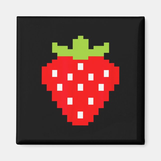 Strawberry Video Game Player 1  Magnet (Front)
