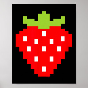 Strawberry Video Game Player 1  Poster