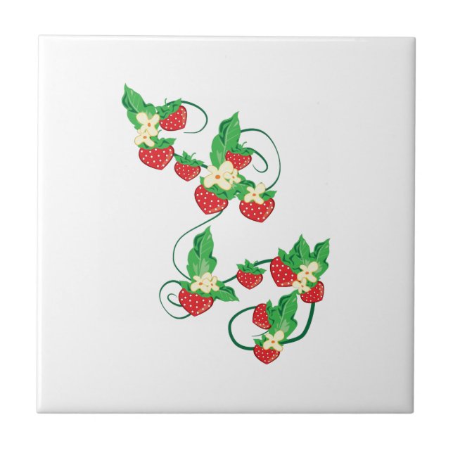 Strawberry Vine Tile (Front)