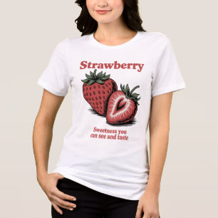 Strawberry Vintage Art – Sweetness You Can Taste Tri-Blend Shirt
