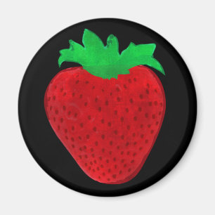 Strawberry Vintage Look Magnet