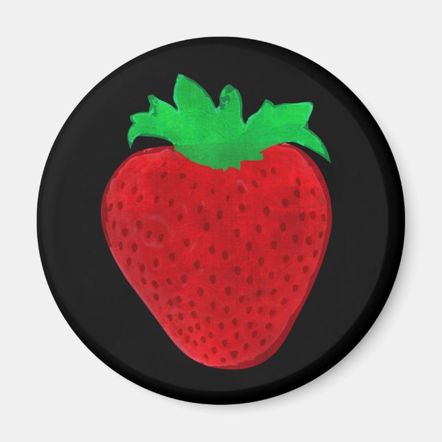 Strawberry Vintage Look Magnet (Front)