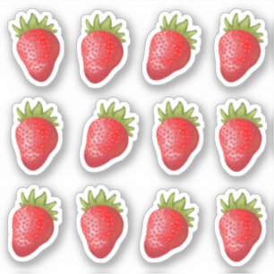 Strawberry Vinyl Stickers