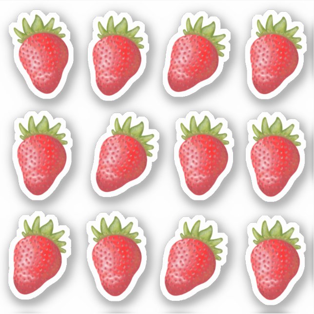 Strawberry Vinyl Stickers (Front)