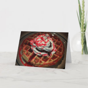 "Strawberry Waffle" Birthday Card