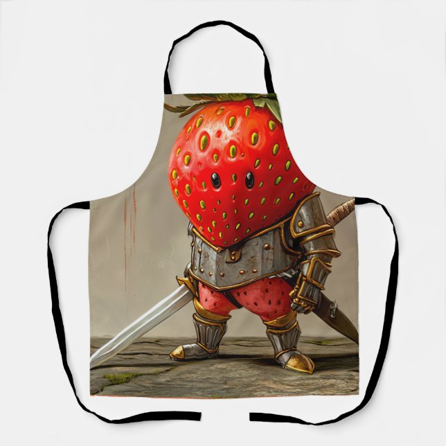 Strawberry Warrior Apron (Front)
