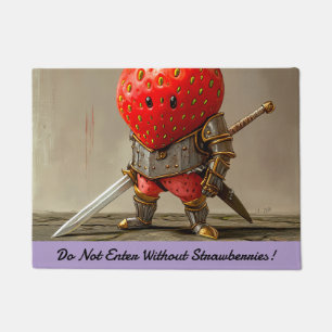 Strawberry Warrior Doormat