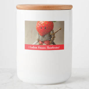Strawberry Warrior Food Label