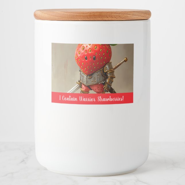 Strawberry Warrior Food Label (Front)