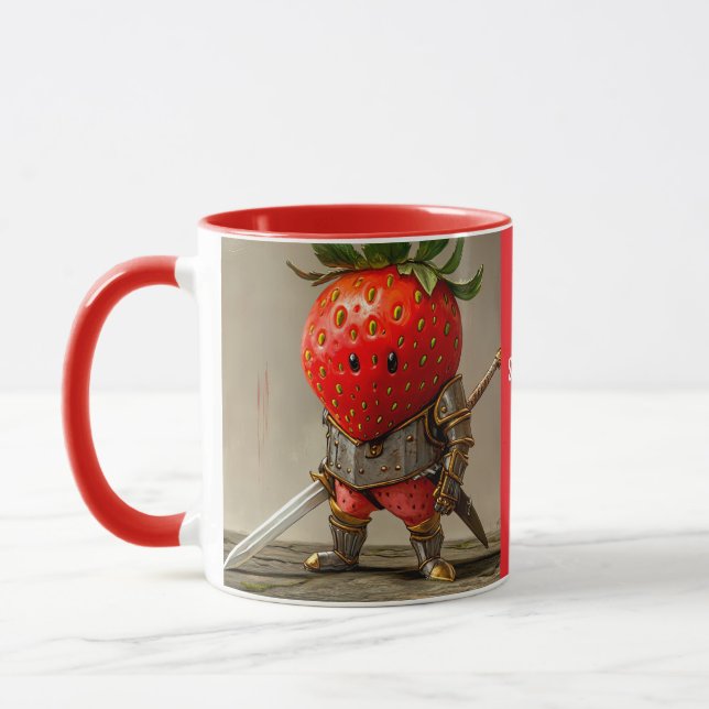 Strawberry Warrior Mug (Left)