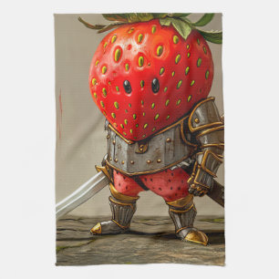 Strawberry Warrior Tea Towel