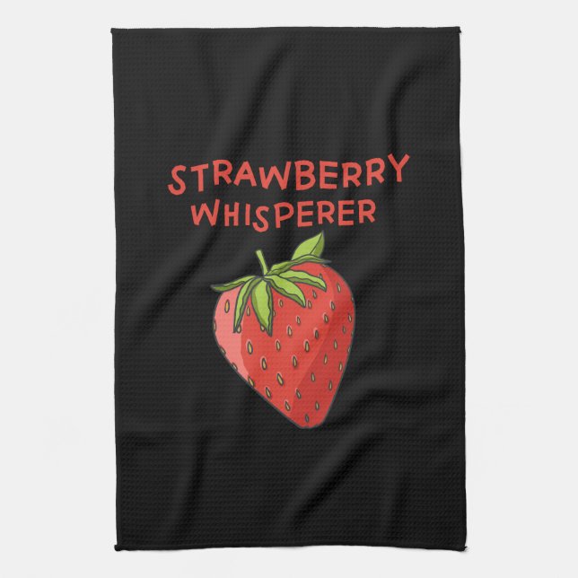 Strawberry Whisperer Tea Towel (Vertical)