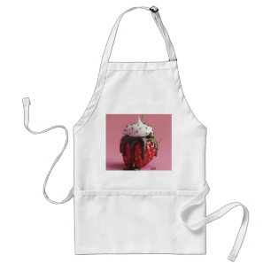 Strawberry White  Standard Apron