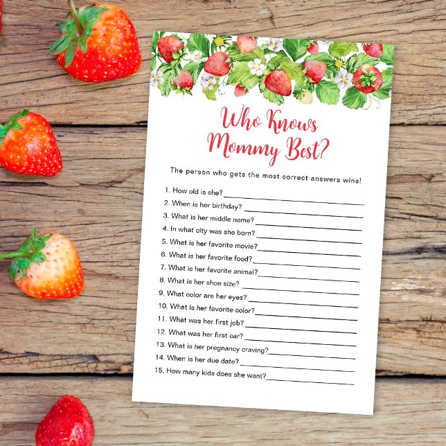 Strawberry Who Knows Mummy Best Game (Creator Uploaded)