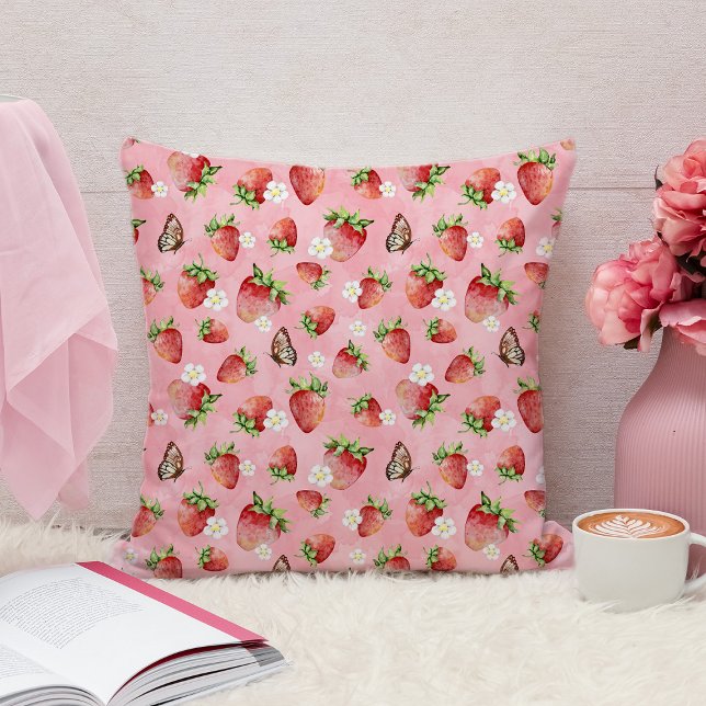 Strawberry with Butterfly Cushion (Creator Uploaded)