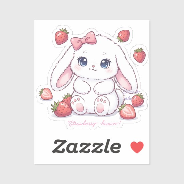 Strawberry Wonderland Bunny - Anime Style Kawaii (Sheet)