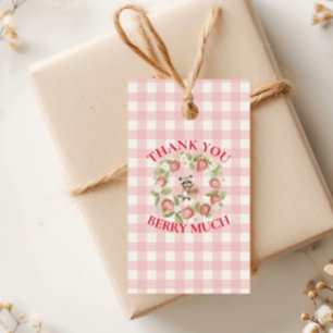 Strawberry Woodland Baby Shower Gift Tags