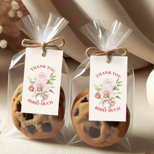Strawberry Woodland Baby Shower Gift Tags