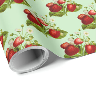 Strawberry wrapping paper