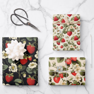  Strawberry  Wrapping Paper Sheet