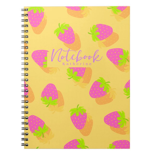 Strawberry Yellow Notebook (Front)