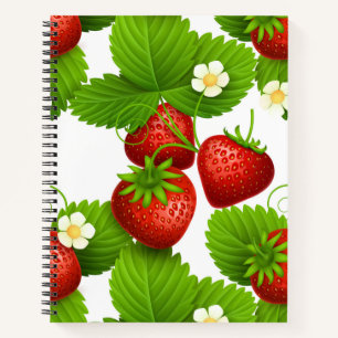 Strawberry's In The Garden Notebook