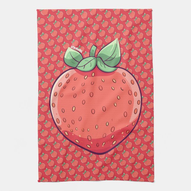 Strawbs Tea Towel (Vertical)