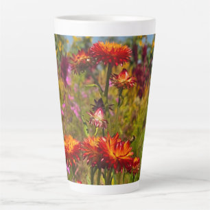 Strawflowers Latte Mug