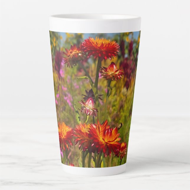Strawflowers Latte Mug (Front)