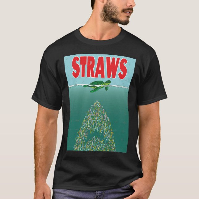 Straws retro T-Shirt (Front)
