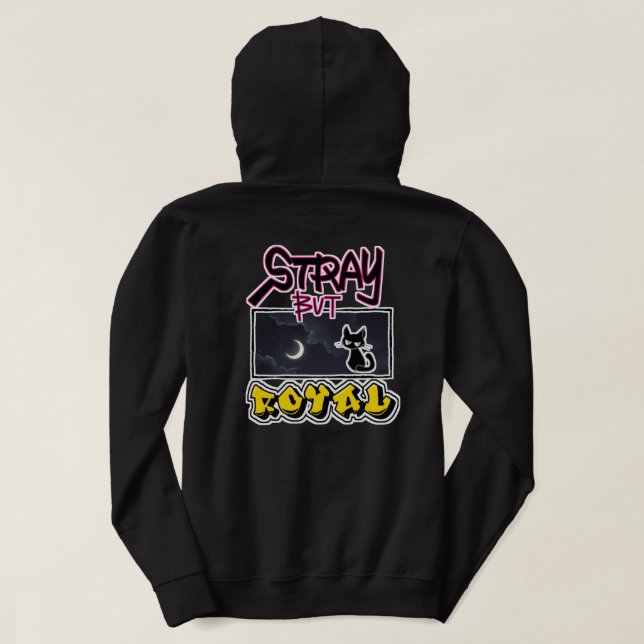 STRAY BUT ROYAL — Black Cat Division (Back Print) Hoodie (Design Back)