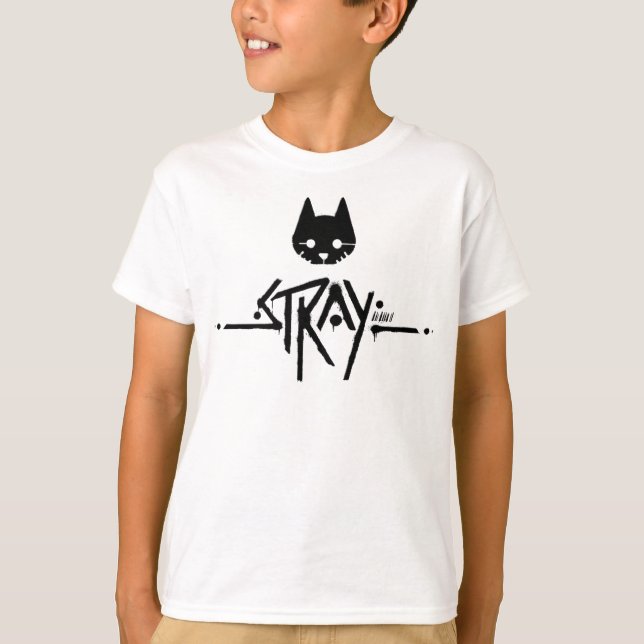 Stray Cat Black Logo T-Shirt (Front)
