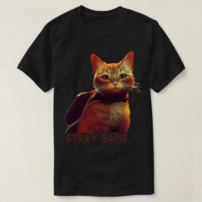 stray cat game, stray video game, stray game   T-Shirt (Design Front)