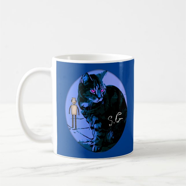 Stray Cat In The Adventure Game  Coffee Mug (Left)