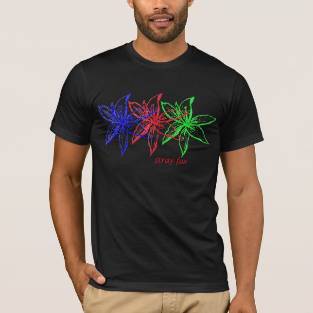 Stray Fox - Three Orchids T-Shirt (Front)