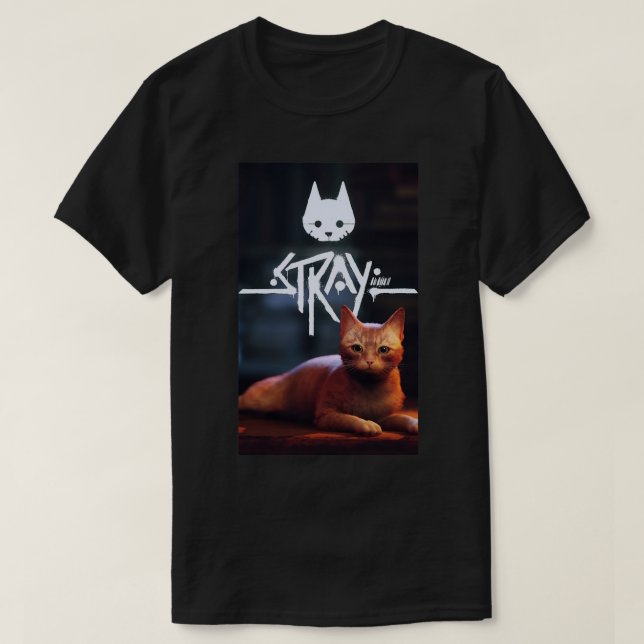 stray game ,stray cat game ,stray video game    T-Shirt (Design Front)