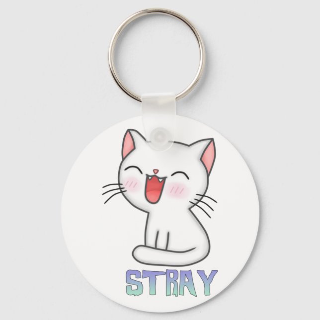 Stray Game - Stray - Stray Cat - Stray Cat Game! C Key Ring (Front)