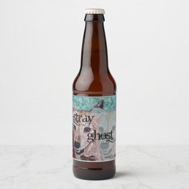 Stray Ghost (Name & Style) Beer Bottle Label (Front)