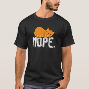 Stray Ginger Orange Cat Cute Sleeping Pet Kitty T-Shirt