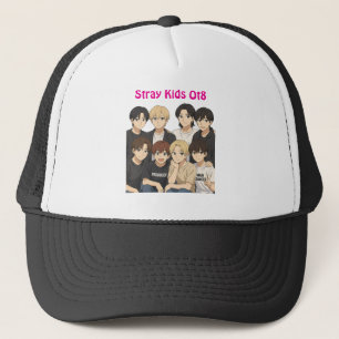 Stray Kids Anime Graphic Trucker Hat