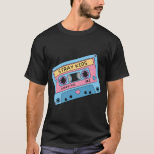 STRAY KIDS Cute Retro Pastel Cassette Tape Blue Pi T-Shirt