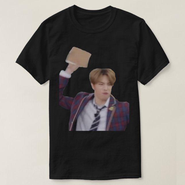 Stray Kids Hyunjin Book Meme Sticker.png T-Shirt (Design Front)